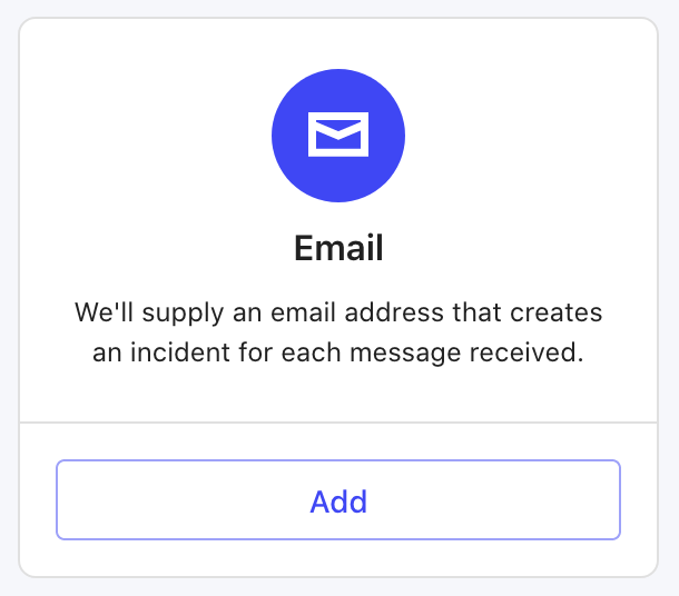 Add integration email type