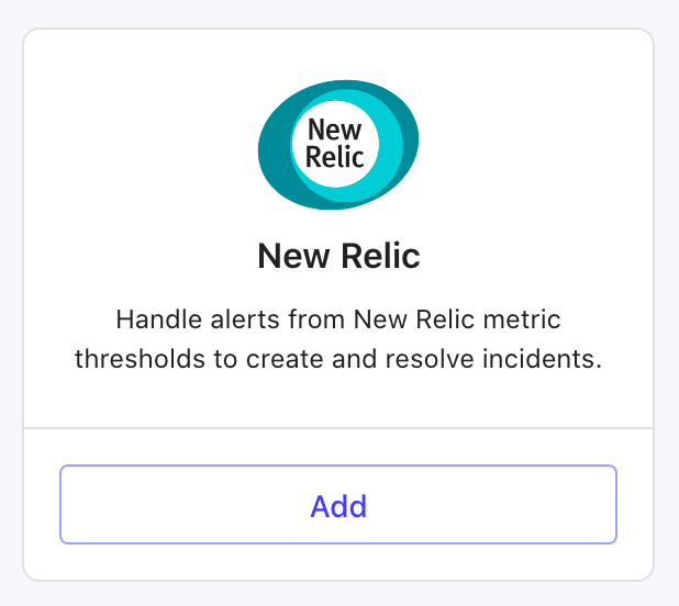 Add integration New Relic type