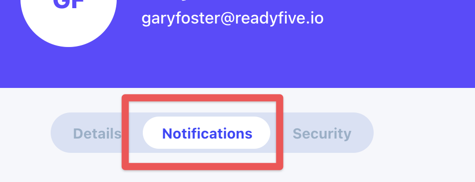 Notifications tab highlighted