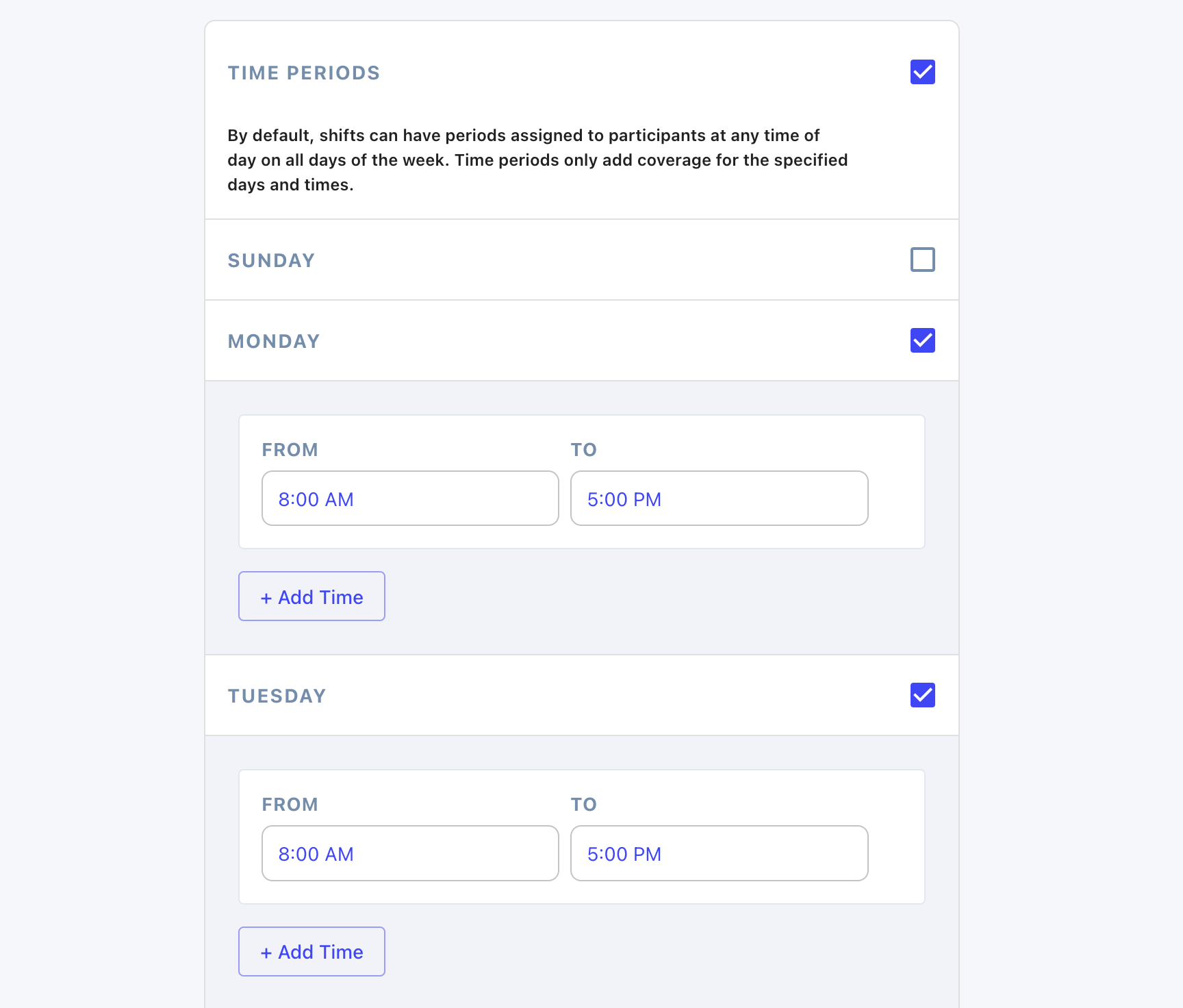 New shift form 3